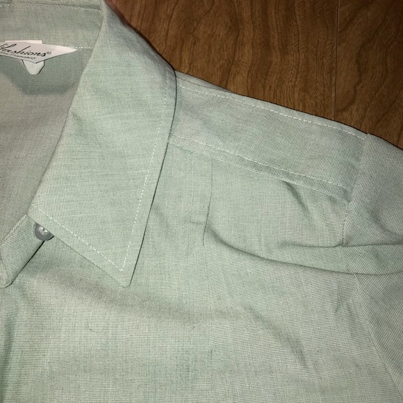 Vintage Light Green Shirt, Size 16 - Picture 6 of 9